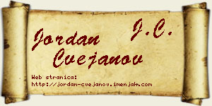Jordan Cvejanov vizit kartica